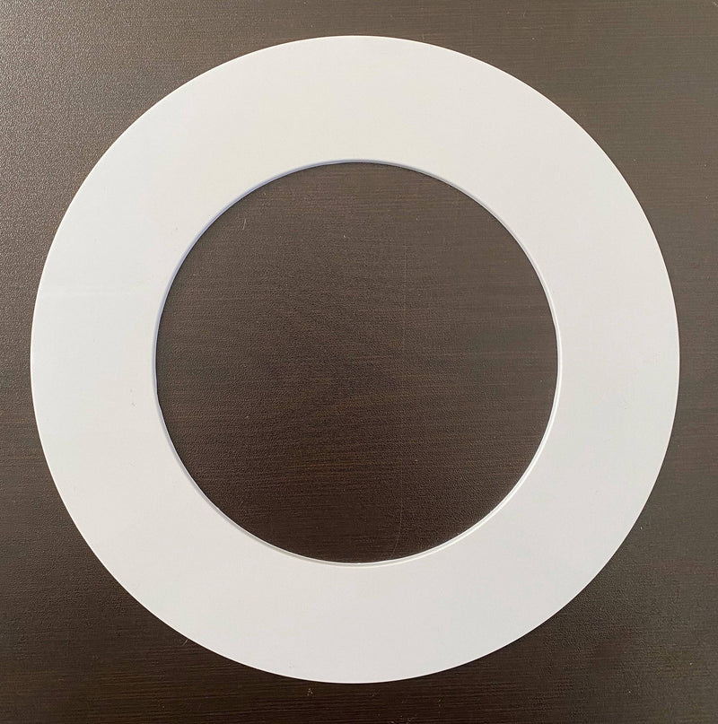 Goof Ring, White Plastic, 6-1/4" ID x 10" OD - 1800ceiling