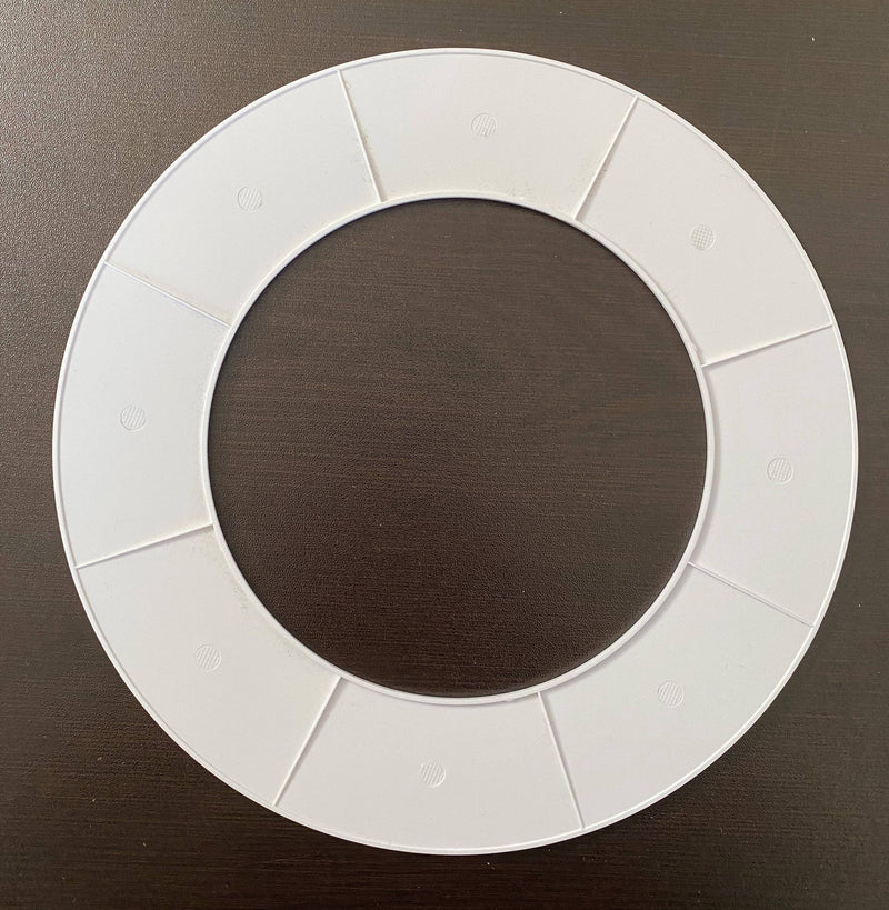 Goof Ring, White Plastic, 6-1/4" ID x 10" OD - 1800ceiling