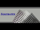 Chrome Silver Egg Crate Louvers, 1/2" cell