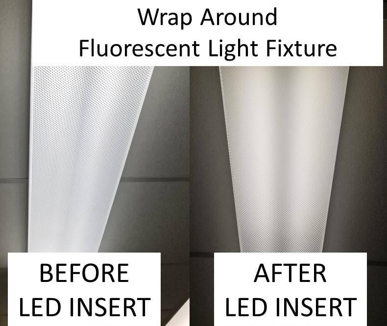 LED Diffusing Overlay for Wrap-Arounds/.060 WHITE SatinIce-CUSTOM SIZES - 1800ceiling