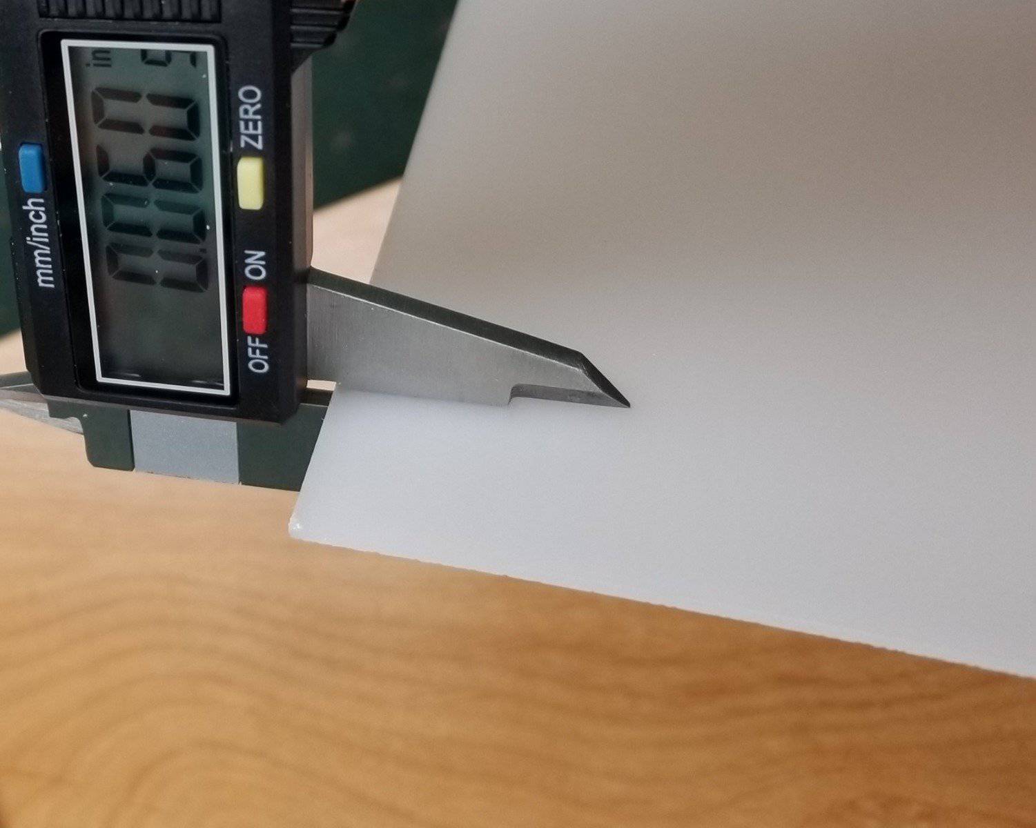 LED Diffusing Overlay for Wrap-Arounds .060 WHITE SatinIce-CUSTOM SIZES ...