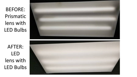 LED DIFFUSING LIGHT LENS SAMPLE 6"x6" x .060 WHITE - 1800ceiling