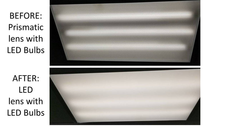 LED DIFFUSING LIGHT LENS SAMPLE 6in. x 6in. x .060 WHITE | 1800ceiling