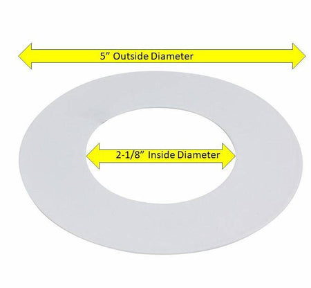 Metal Goof Ring-CHROME- 5"OD x 2-1/8" ID - 1800ceiling