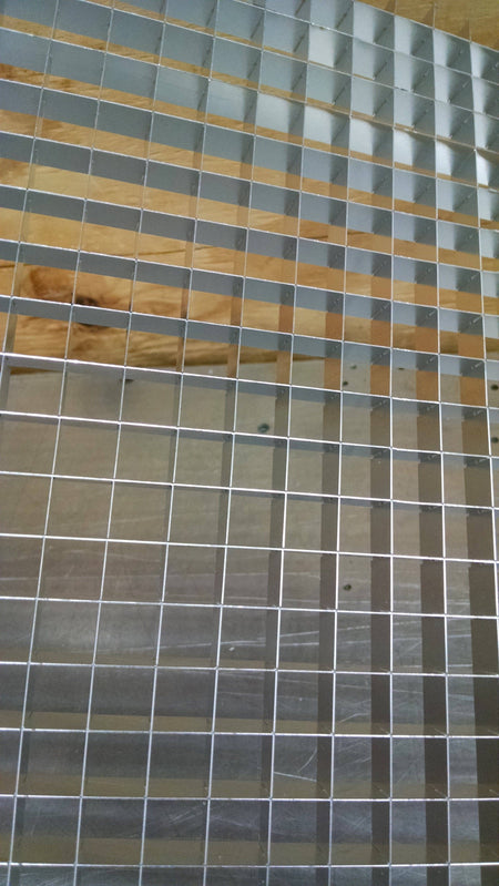 MILL Finish 1/2" Aluminum Egg Crate- From 23-7/8"- 29-3/4" widths x 23-7/8"- 29-3/4" lengths CUSTOM SIZES - 1800ceiling