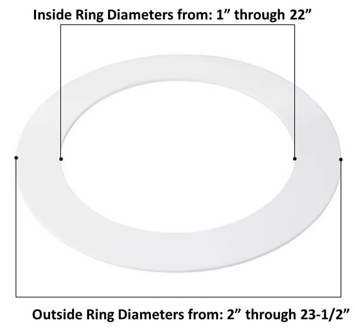 Custom Goof Rings-White .085 acrylic- - 1800ceiling