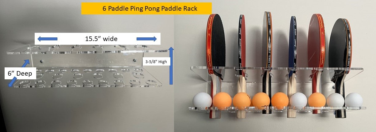 Ping Pong Paddle Rack - 1800ceiling