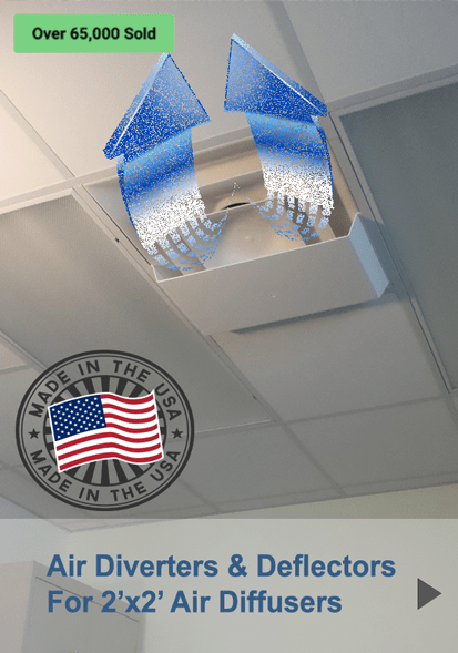 Plastic Ceiling Air Diverter - 1800ceiling