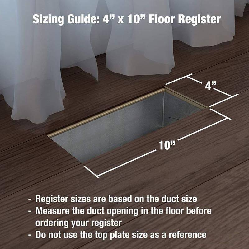 Plastic Pop-Up Floor Register - 1800ceiling