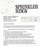 Plastic Sprinkler Escutcheon Rings - 1800ceiling