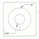 Plastic Sprinkler Escutcheon Rings - 1800ceiling