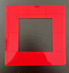 Red Custom Square Goof Plates .118 gauge red acrylic-4 Pcs. Min. - 1800ceiling