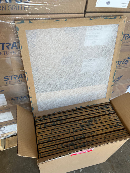 20"x20"x1" Fiberglass Throw Away Replacement Filter-Case of 12 - 1800ceiling
