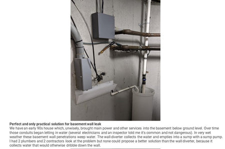 Wall Leak Diverter - 1800ceiling