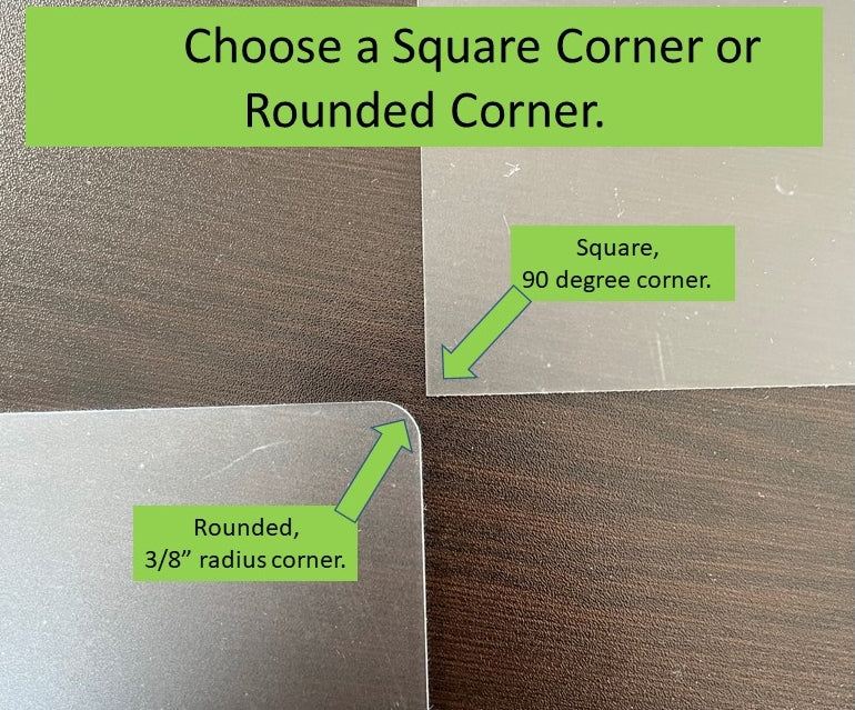 Mirrored Acrylic Table Top, Widths from 10 inch thru 16.875 inch - 1800ceiling