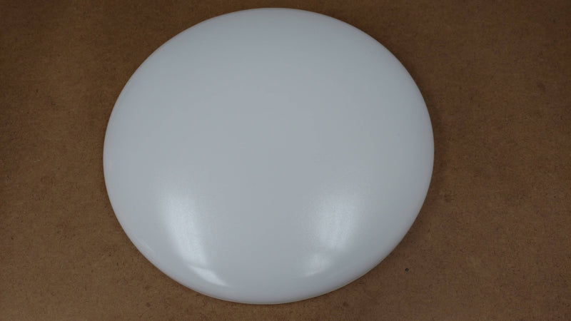 Saucer 11" White Acrylic (3-1/8" Deep, 12" OD, 9-3/8" Fitter) - 1800ceiling