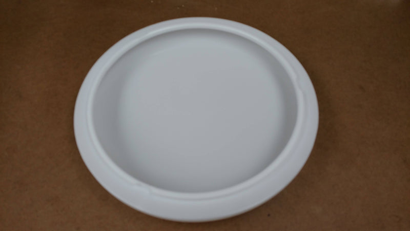 Saucer 11" White Acrylic (3-1/8" Deep, 12" OD, 9-3/8" Fitter) - 1800ceiling