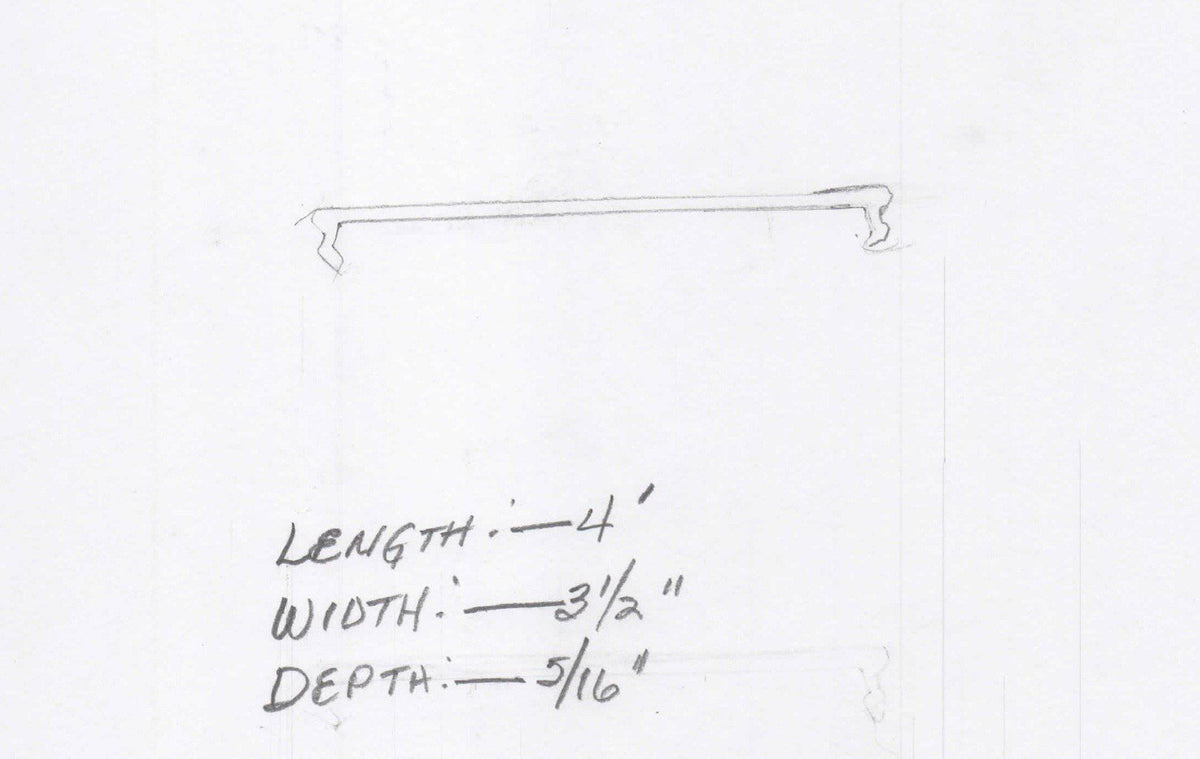 Selux M100 Replacement Lens-WHITE-48" Long - 1800ceiling