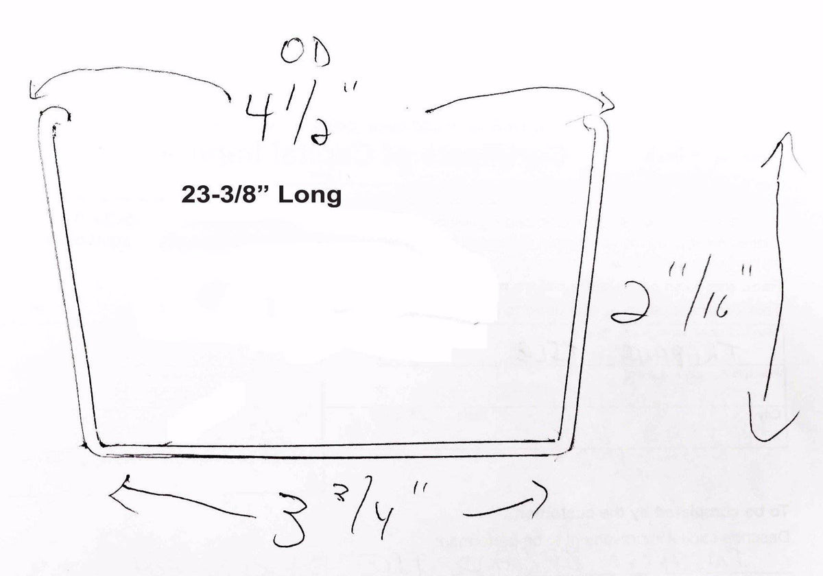 Smooth White Acrylic Wrap-3-3/4" wide. with curved hooks. (4875) 6 pcs. min - 1800ceiling