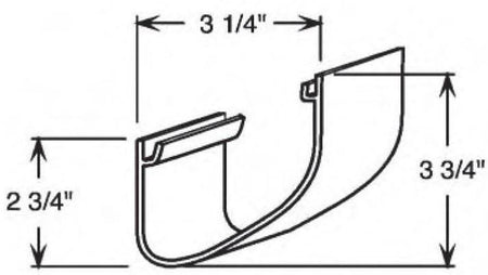 Smooth White Wrap (708SW) with 'U" Hooks - 1800ceiling