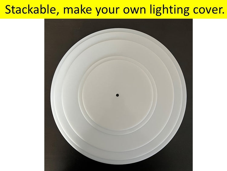 Translucent, LED Muting White Acrylic Disc, Custom Sizes – 1800ceiling
