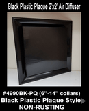 Stratus Black Plastic PLAQUE 2'x2' Air Diffuser - 1800ceiling