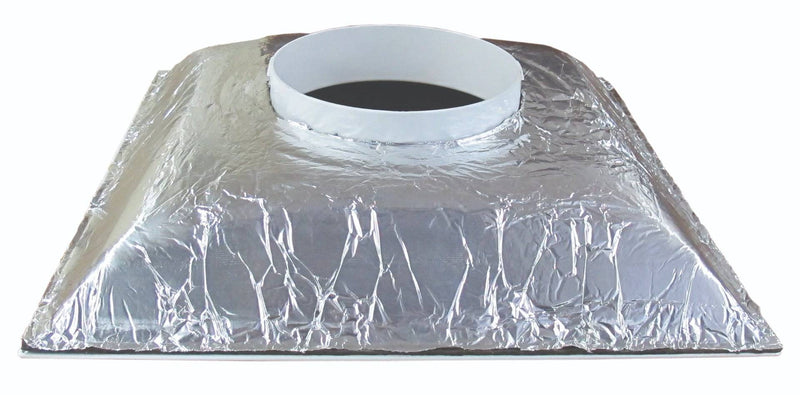 Stratus White Plastic Cone Style Diffuser with R6 insulation tent - 1800ceiling