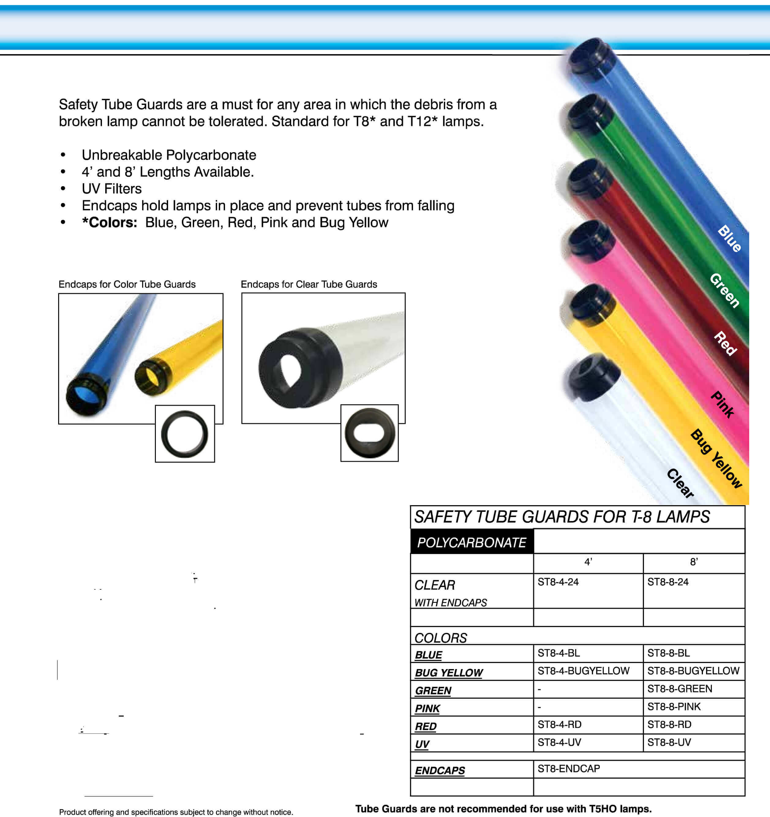 T8 Tube Guards - 1800ceiling