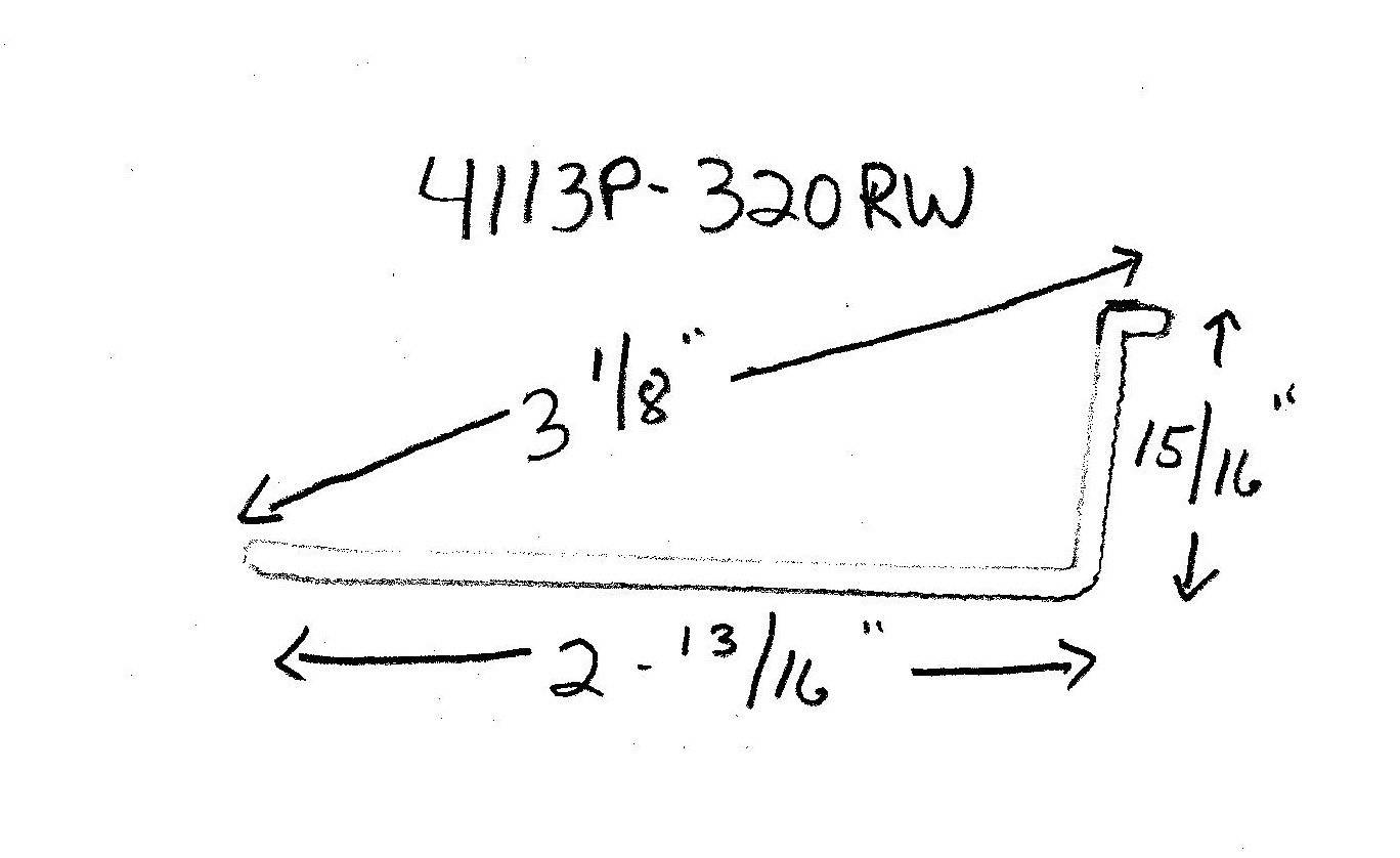 Under Cabinet Light Lens 2-13/16" wide x 15/16" high (4113P-320RW) - 1800ceiling