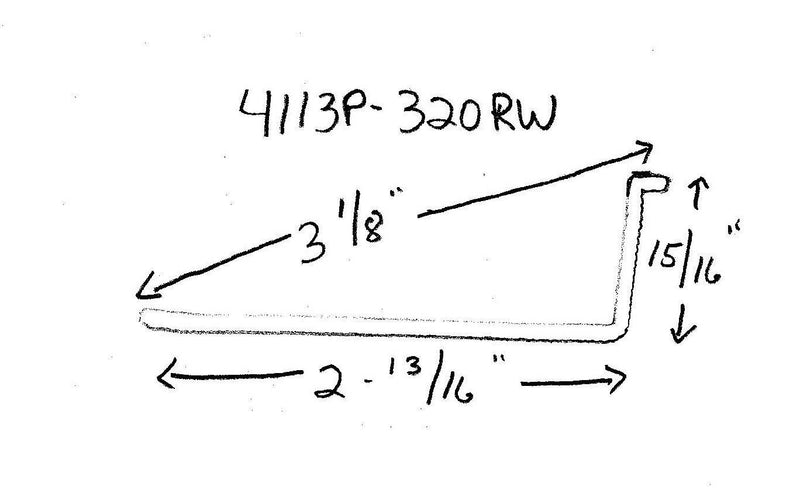 Under Cabinet Light Lens 2-13/16" wide x 15/16" high (4113P-320RW) - 1800ceiling