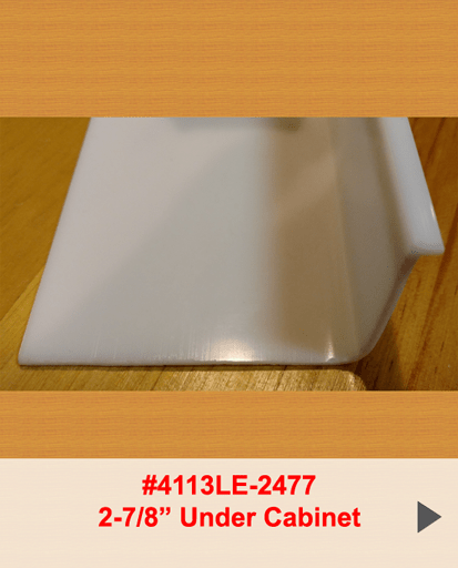 Under Cabinet Light Lens 2-15/16"x 1-7/8" (4113LE-2477-) - 1800ceiling