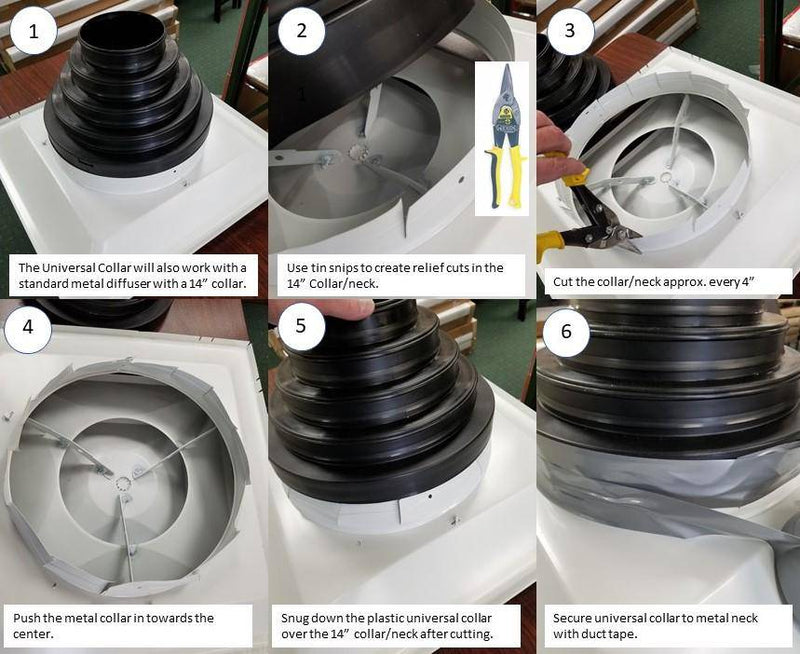 Universal HVAC Reducer & Transition (NRD) - 1800ceiling