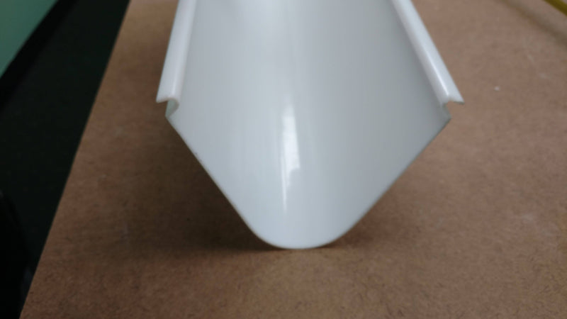 V Shaped, White Acrylic Wrap, (3422) 6 piece minimum - 1800ceiling