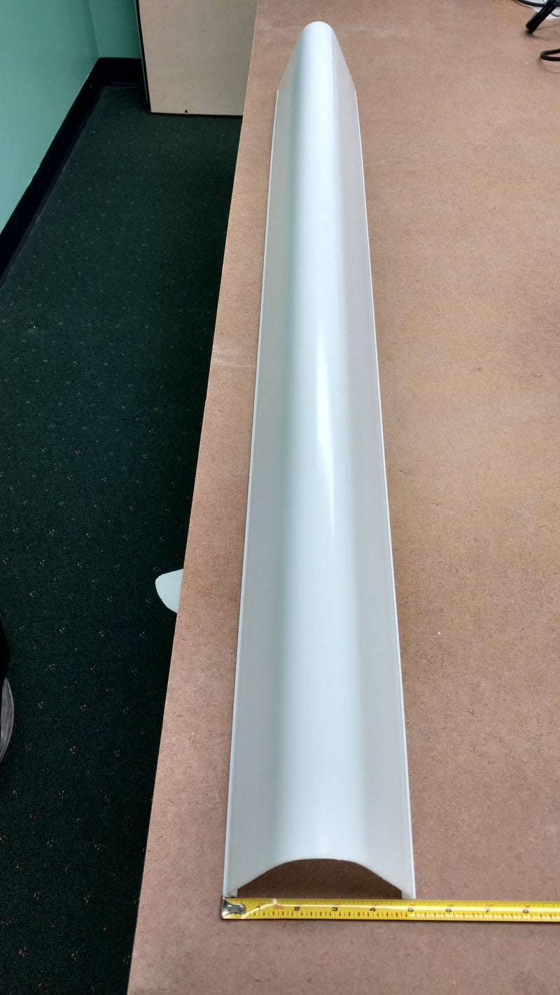 V Shaped, White Acrylic Wrap, (3422) 6 piece minimum - 1800ceiling