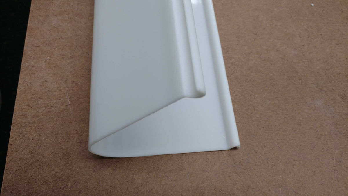 V Shaped, White Acrylic Wrap, (3422) 6 piece minimum - 1800ceiling