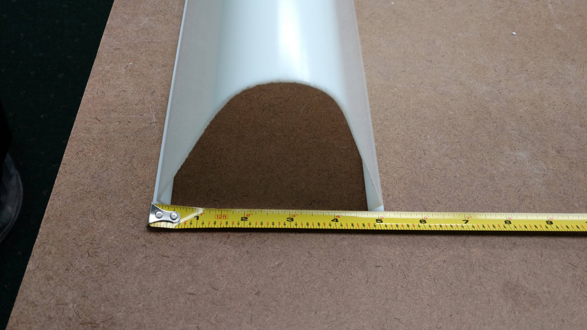 V Shaped, White Acrylic Wrap, (3422) 6 piece minimum - 1800ceiling