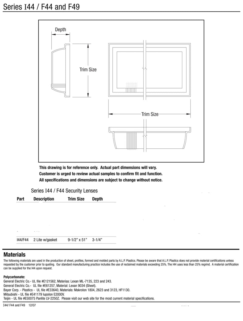 Vandal Resistant Lens 4729ALP-i44-f4–