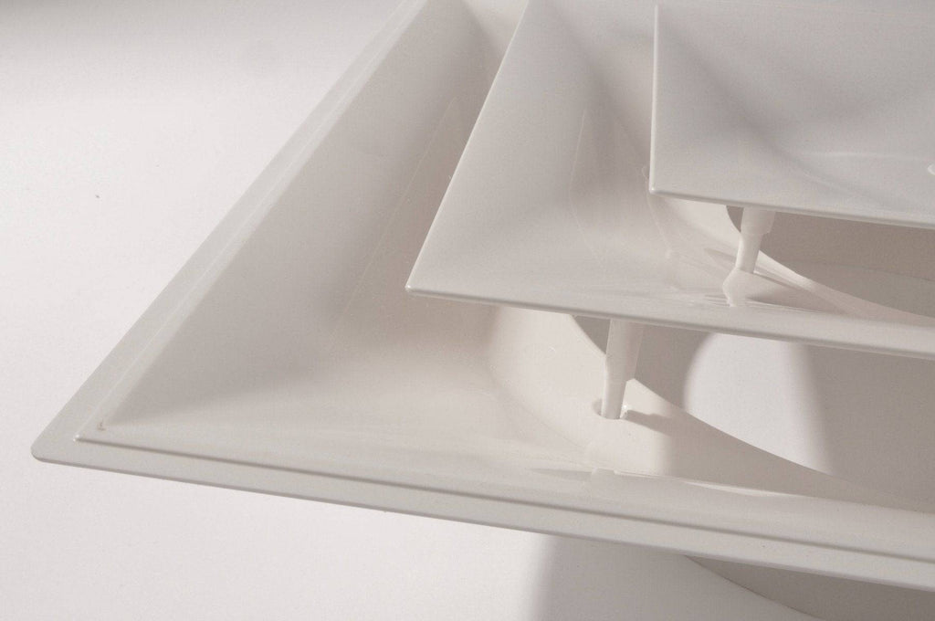 Stratus Diffusers Stratus White Plastic 2'x2' CONE Air Diffusers | 1800ceiling