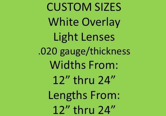 White Flexible Overlay Light Lenses. 2'x2' Custom Sizes - 1800ceiling